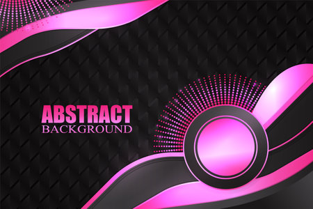 Abstract fluid background with black and pink colorのイラスト素材