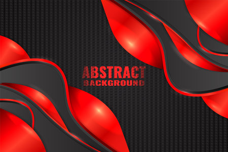 Abstract fluid background with black and orange colorのイラスト素材