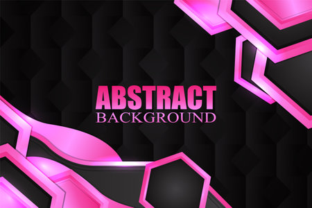 Abstract fluid background with black and pink colorのイラスト素材