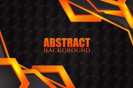 Abstract fluid background with black and orange colorのイラスト素材