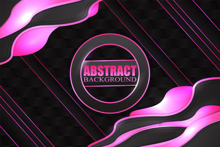 Abstract fluid background with black and pink colorのイラスト素材