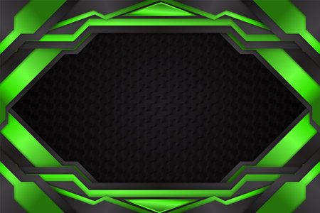 Abstract background with black and green colorのイラスト素材
