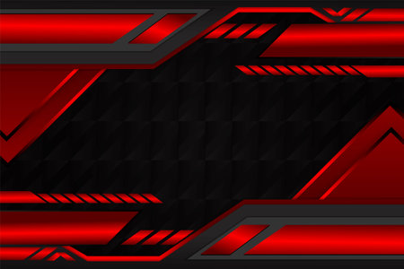 Abstract background with black and red colorのイラスト素材