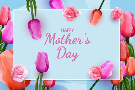 Mother Day background with elementのイラスト素材