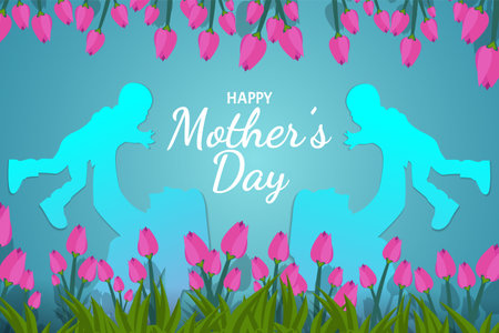 Happy Mother Day backgroundのイラスト素材