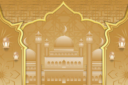 Ramadan Kareem Background Designのイラスト素材