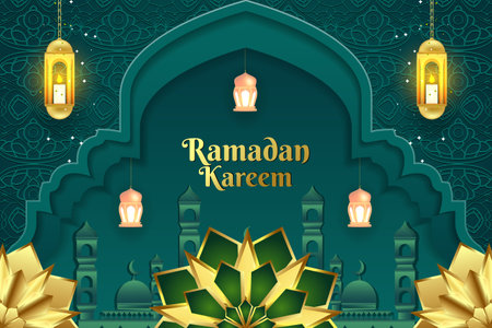 Ramadan Kareem Background Designのイラスト素材