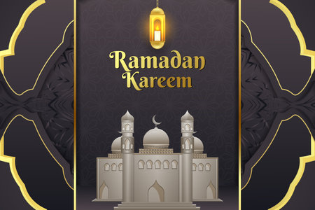 Ramadan Kareem Background Designのイラスト素材