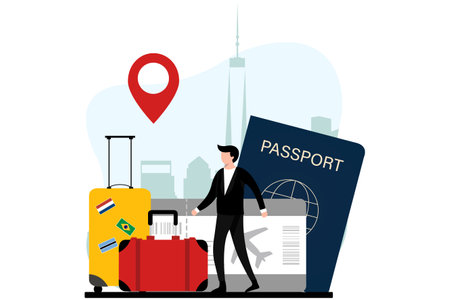 Travel Flat Illustration Designのイラスト素材