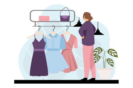 Fashion Flat Illustration Designのイラスト素材