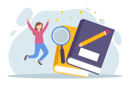 World Book Day Flat Designのイラスト素材