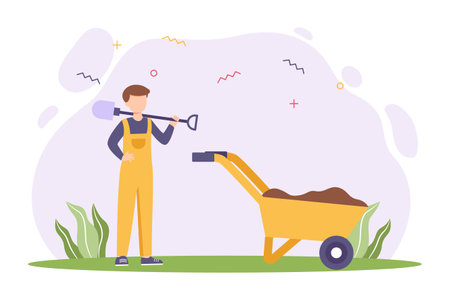 Labour Day Flat Designのイラスト素材