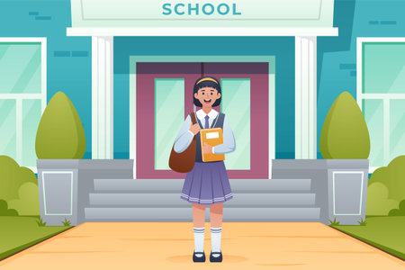 Back to School Illustration Designのイラスト素材