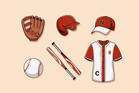 Set Collection of Baseball Element