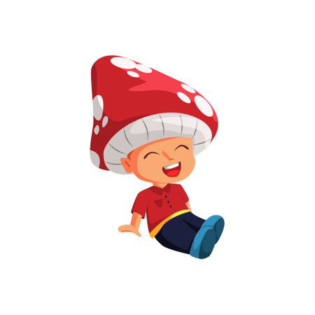 Cute Kids wearing Fruit Costume Character Illustrationのイラスト素材