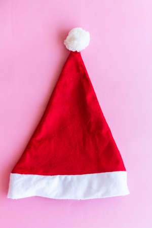 Christmas santa hat, isolated on white. 2021 Merry christmasの写真素材