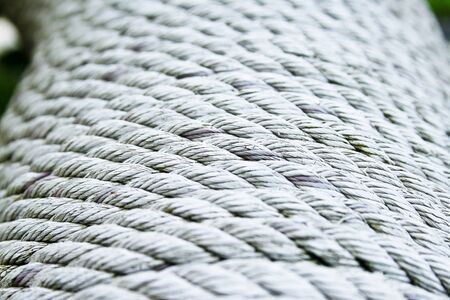 white hemp ropeの写真素材