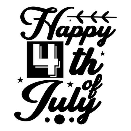 happy 4th of july, american culture, happy july, holiday event giftのイラスト素材