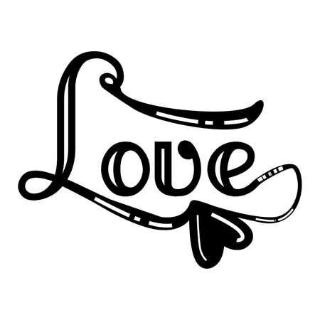 Love Saying, Square - Composition, Couple - Relationship, Heart Shape, Love Quote, Motivational And Inspirational Quotes, Vector Illustrationのイラスト素材