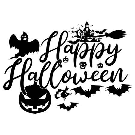 Happy Halloween, Halloween Witch Shirt, Halloween Event Family Gifts Ideasのイラスト素材