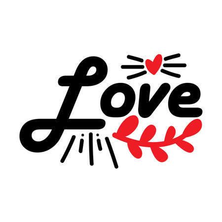 Love Heart, Valentines Day Gifts, Love Phrase, Love Emotion Quotesのイラスト素材
