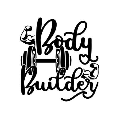 Body Builder Design, Weight Clip Art, Body Builder Lifestyle Design, Strong Muscularのイラスト素材