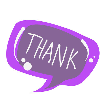 Vector flat speech bubble for messages, notes, stickers, communications.のイラスト素材