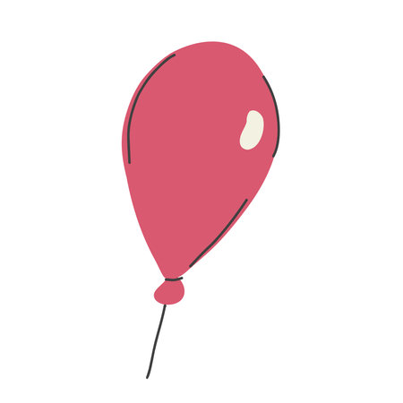 The 4th of July  vector illustration with  air balloon.のイラスト素材