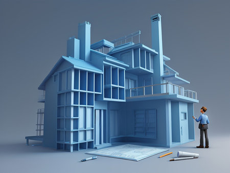 Cottage 3d model, cartoon style, renderの素材