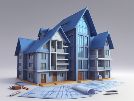 Cottage 3d model, cartoon style, renderの素材