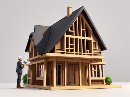 Cottage 3d model, cartoon style, renderの素材