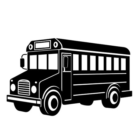 School bus icon. Simple illustration of school bus vector icon for webのイラスト素材