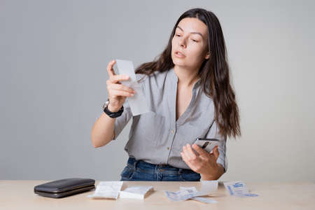 Successful management of personal finances, life hacks for personal budget,の写真素材