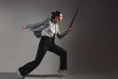 Aggressive negotiations, the art of business communication and crisis management, concept.