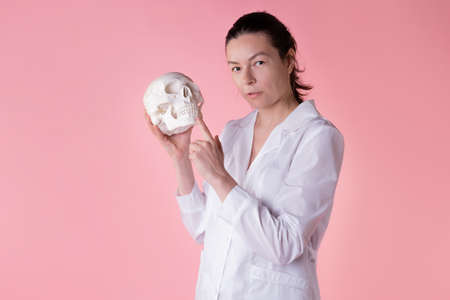 The health of the bones of the skull ,the correct bite and good teeth,の写真素材