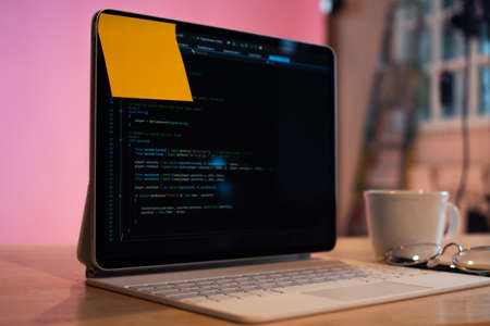 Its time to learn programming languages, call to action, concept.の写真素材