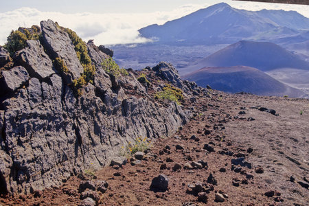 HaleakalÄ National Park is an American national park located on the island of Maui in the state of Hawaii.の写真素材