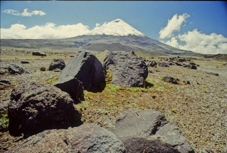 Cotopaxi National Park is a protected area in Ecuador situated in the Cotopaxi, Napo and Pichincha provinces, roughly 50 km south of Quito.の写真素材