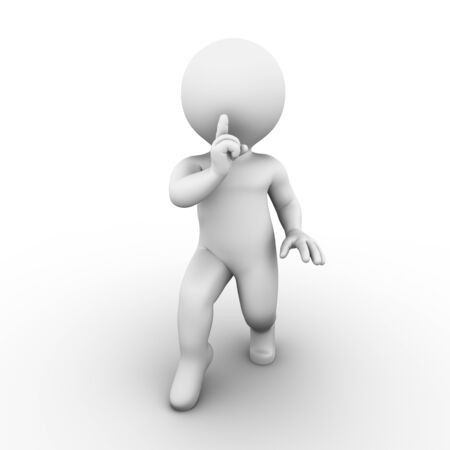 Bobby is sneaking around very slow and quietlyの写真素材