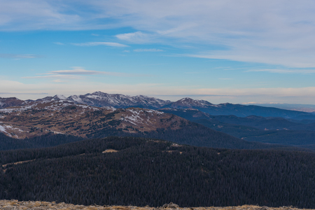 Viewpoint of Rocky Mountain NP, Coloradoの写真素材