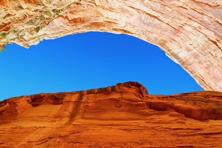Sandstone rock formations in Capitol Reef National Park, Utahの写真素材