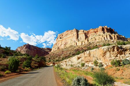 Scenic Drive through Capitol Reef National Park, Utah