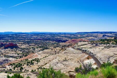 Head of the Rocks Overlook along Utah Scenic Route 12の写真素材