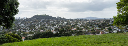 The central suburb of Mt Eden, Aucklandの写真素材