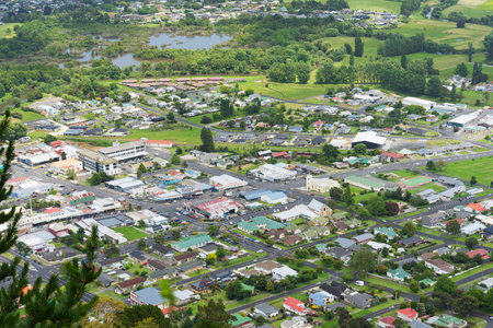 Te Aroha, a small countryside town in the North Island of New Zealand