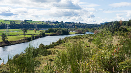 The Waikato River near Taupo, Waikato, New Zealand