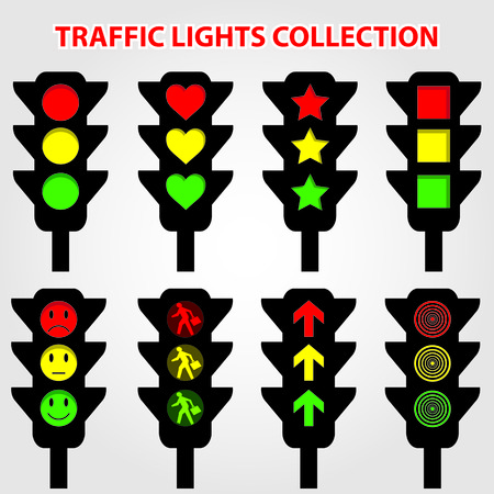 Traffic Lights Vector Illustrationのイラスト素材