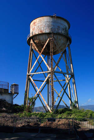 Rusty old water towerの写真素材