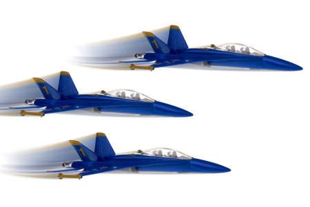 toy jet fighter planes isolated over white