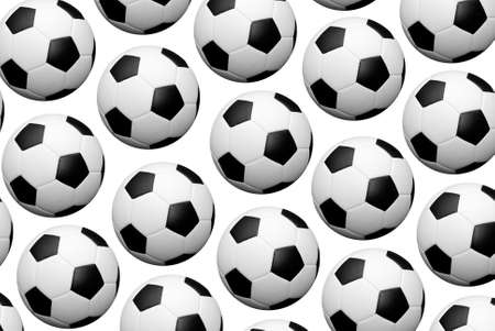 soccer ball background isolated over a field of whiteの写真素材